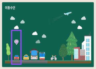 생활 속 환경유해인자 이동수단 개인 교통수단 이미지